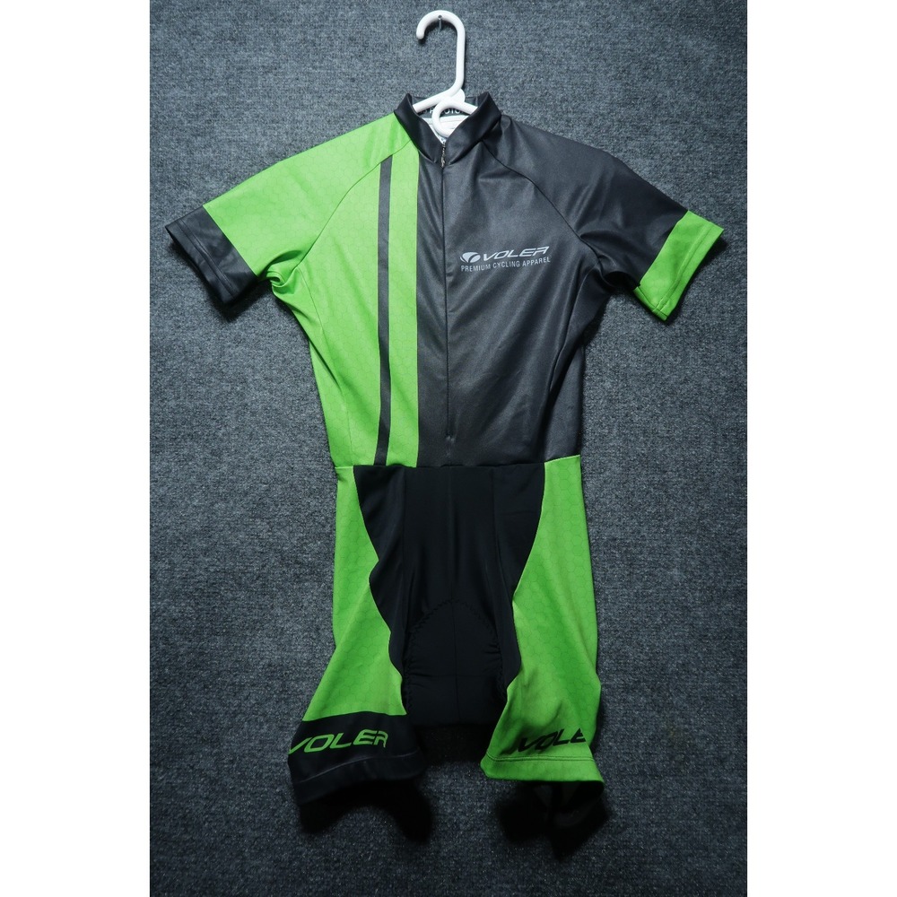 Voler Apex Women S Triathlon Skinsuit Green Black Padded Made USA Road Race Suit